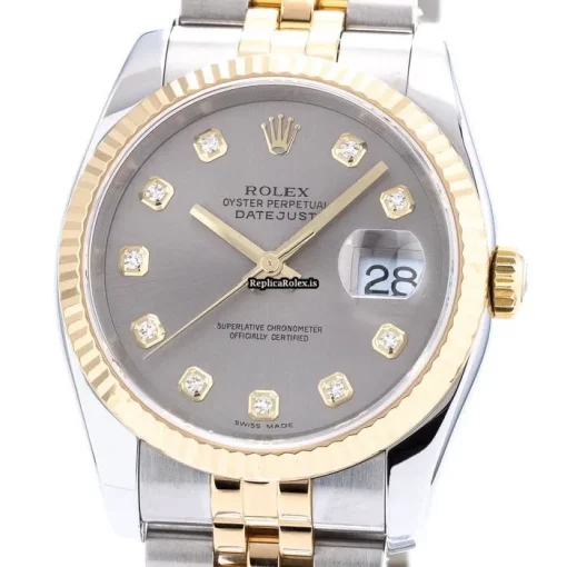 Attractive Replica Rolex Datejust 116233g Automatic Movement 36mm Gold/steel Case Mens/unisex Watch