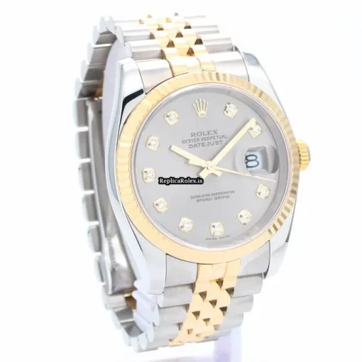Attractive Replica Rolex Datejust 116233g Automatic Movement 36mm Gold/steel Case Mens/unisex Watch - Image 8