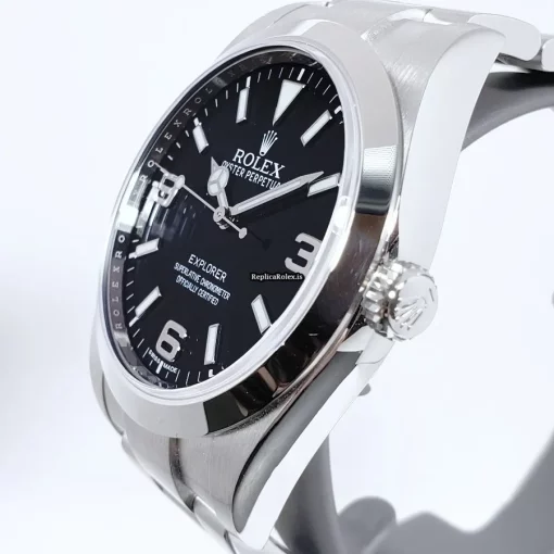 Lovely Fake Rolex Explorer 214270 Caliber 3132 Automatic Movement 39mm Steel Case Mens/unisex Watch - Image 2