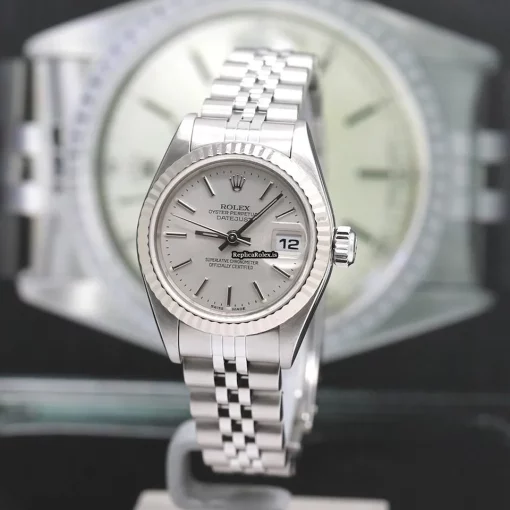 Suitable Replica Rolex Lady-datejust 79174 Caliber 2235 Automatic Movement 26x42mm Steel Case Womens Watch - Image 7