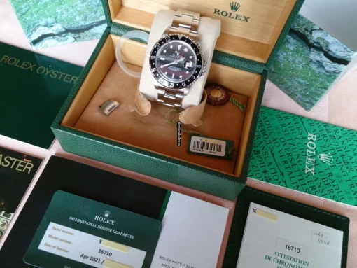 Fabulous Fake Rolex Gmt-master II 16710 Automatic Movement Steel Case Watch - Image 16
