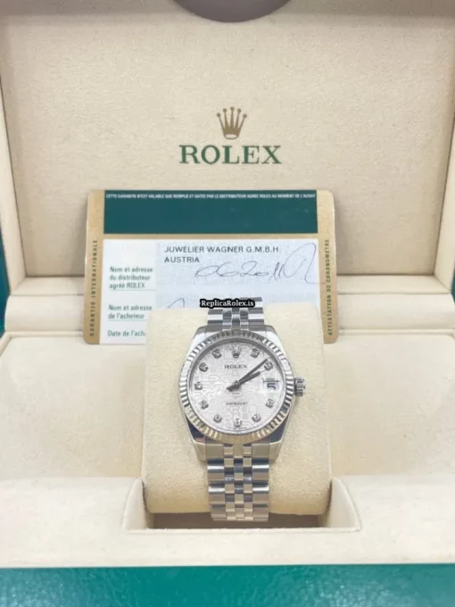 Fabulous Imitation Rolex Lady-datejust 178274 Automatic Movement 31mm Steel Case Womens Watch - Image 12