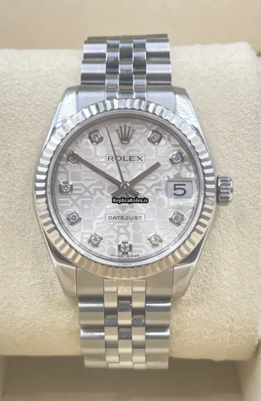 Fabulous Imitation Rolex Lady-datejust 178274 Automatic Movement 31mm Steel Case Womens Watch - Image 2