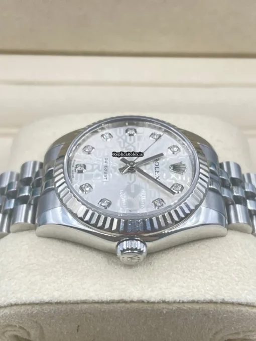 Fabulous Imitation Rolex Lady-datejust 178274 Automatic Movement 31mm Steel Case Womens Watch - Image 4