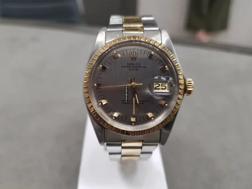 Incredible Fake Rolex Oyster Perpetual Date 1505 Caliber 1570 Automatic Movement 34mm Gold/steel Case Mens/unisex Watch