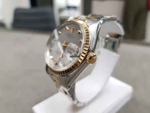 Incredible Fake Rolex Oyster Perpetual Date 1505 Caliber 1570 Automatic Movement 34mm Gold/steel Case Mens/unisex Watch - Image 3