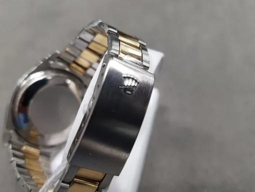 Incredible Fake Rolex Oyster Perpetual Date 1505 Caliber 1570 Automatic Movement 34mm Gold/steel Case Mens/unisex Watch - Image 5