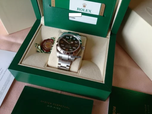 Excellent Replica Rolex Air King 116900 Automatic Movement Steel Case Watch - Image 15
