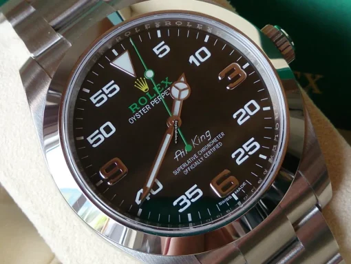 Excellent Replica Rolex Air King 116900 Automatic Movement Steel Case Watch - Image 3