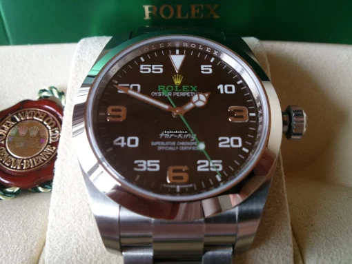 Excellent Replica Rolex Air King 116900 Automatic Movement Steel Case Watch - Image 6