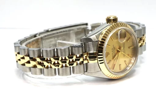 Recommend Copy Rolex Lady-datejust 69173 Caliber 2135 Automatic Movement 26mm Gold/steel Case Womens Watch - Image 3