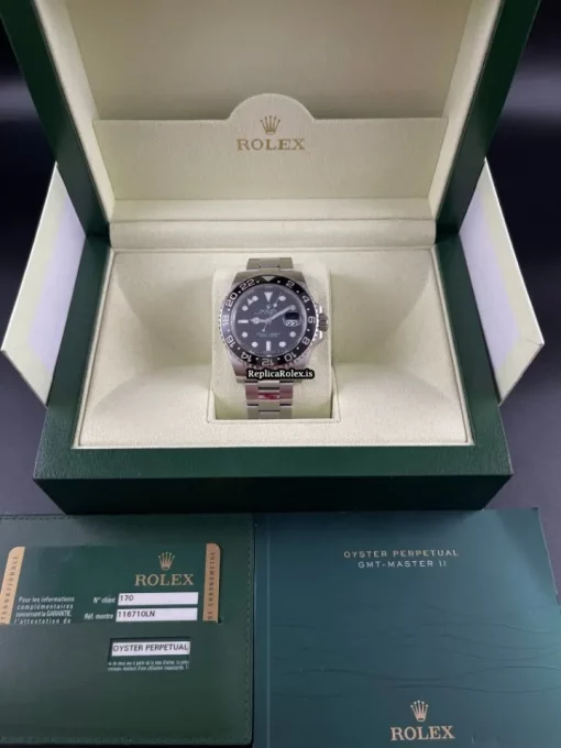 Awesome Copy Rolex Gmt-master II 116710ln Caliber 3186 Automatic Movement 40mm Steel Case Mens/unisex Watch - Image 5