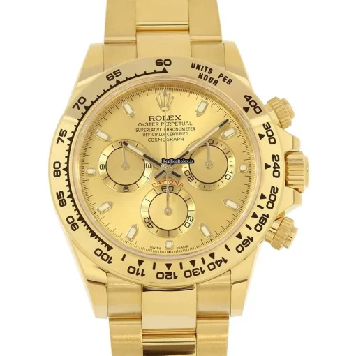 Fine Fake Rolex Daytona 116508 Caliber 4130 Automatic Movement 40mm Yellow Gold Case Mens/unisex Watch