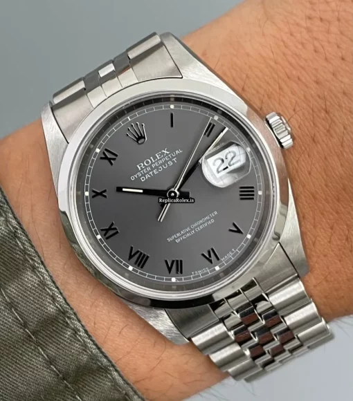 Wonderful Fake Rolex Datejust 16200 Caliber 3135 Automatic Movement 36mm Steel Case Mens/unisex Watch - Image 13