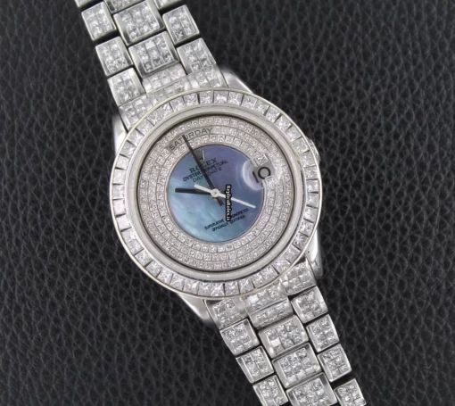 Exquisite Fakes Rolex Day-date 18206 Manual Winding Movement 41mm Platinum Case Mens/unisex Watch