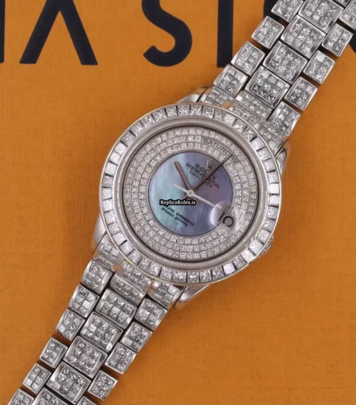 Exquisite Fakes Rolex Day-date 18206 Manual Winding Movement 41mm Platinum Case Mens/unisex Watch - Image 3