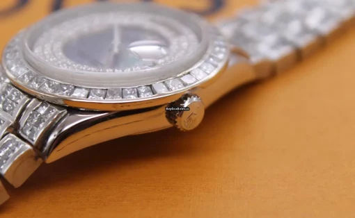 Exquisite Fakes Rolex Day-date 18206 Manual Winding Movement 41mm Platinum Case Mens/unisex Watch - Image 4