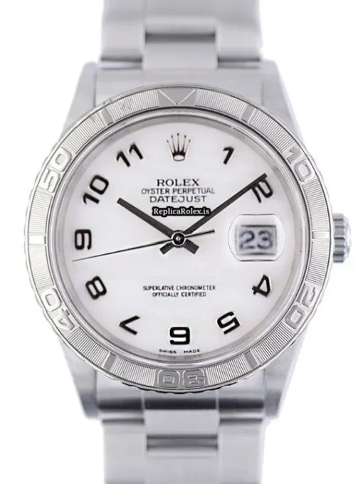 Nice Fake Rolex Datejust Turn-o-graph 16264 Automatic Movement 36mm Steel Case Watch