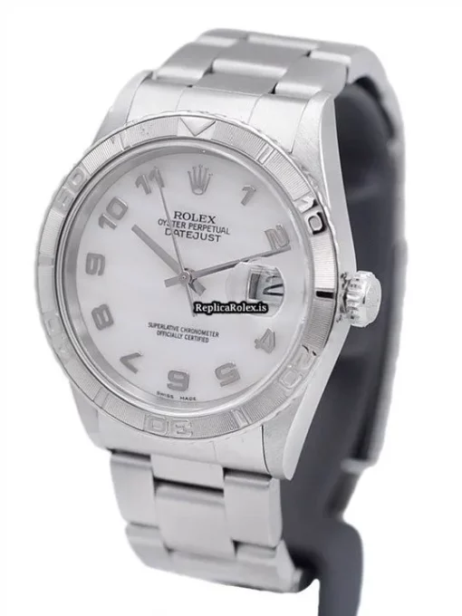 Nice Fake Rolex Datejust Turn-o-graph 16264 Automatic Movement 36mm Steel Case Watch - Image 2