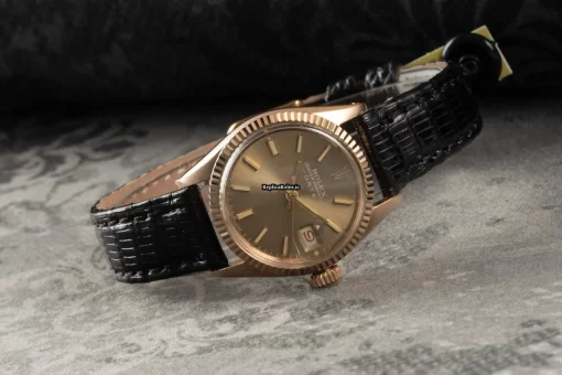 High Quality Replica Rolex Oyster Perpetual Lady Date 6517 Caliber 1130 Automatic Movement 25mm Yellow Gold Case Womens Watch - Image 2