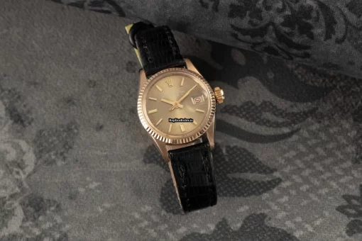 High Quality Replica Rolex Oyster Perpetual Lady Date 6517 Caliber 1130 Automatic Movement 25mm Yellow Gold Case Womens Watch - Image 3