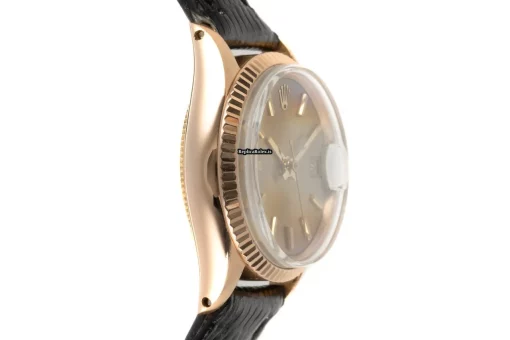 High Quality Replica Rolex Oyster Perpetual Lady Date 6517 Caliber 1130 Automatic Movement 25mm Yellow Gold Case Womens Watch - Image 6