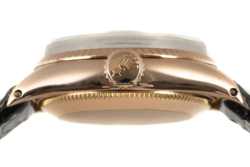 High Quality Replica Rolex Oyster Perpetual Lady Date 6517 Caliber 1130 Automatic Movement 25mm Yellow Gold Case Womens Watch - Image 9