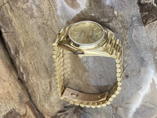 Excellent Clone Rolex Oyster Perpetual 76198 Automatic Movement 26mm Yellow Gold Case Watch - Image 5