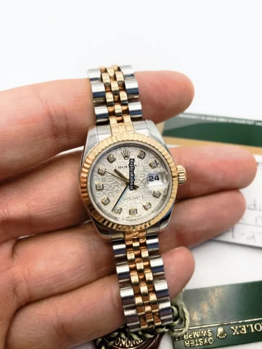 Offering Copy Rolex Lady-datejust 179173 Caliber 2235 Automatic Movement 26mm Gold/steel Case Womens Watch - Image 6