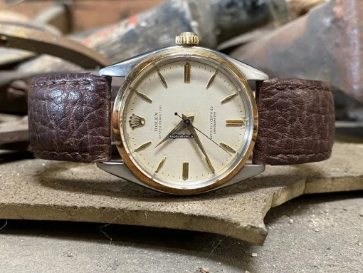 Amazing Replica Rolex Oyster Perpetual 6564 Caliber 1030 Automatic Movement 34mm Gold/steel Case Mens/unisex Watch - Image 2
