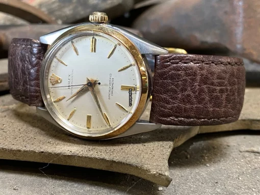 Amazing Replica Rolex Oyster Perpetual 6564 Caliber 1030 Automatic Movement 34mm Gold/steel Case Mens/unisex Watch - Image 3