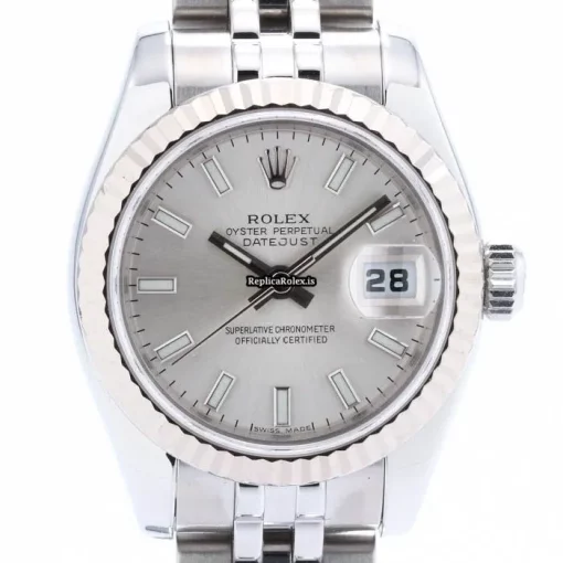 Attractive Replica Rolex Lady-datejust 179174 Automatic Movement 26mm Gold/steel Case Womens Watch - Image 2