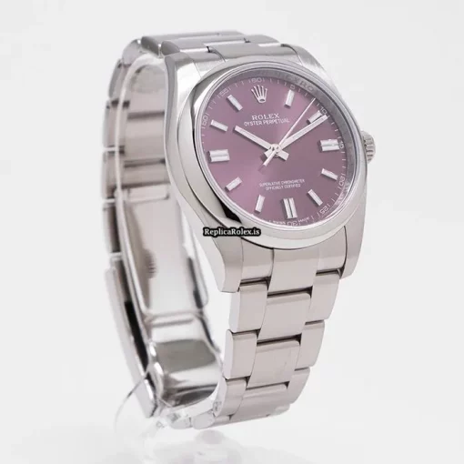 Affordable Replica Rolex Oyster Perpetual 36 116000 Caliber 3130 Automatic Movement 36mm Steel Case Watch - Image 6