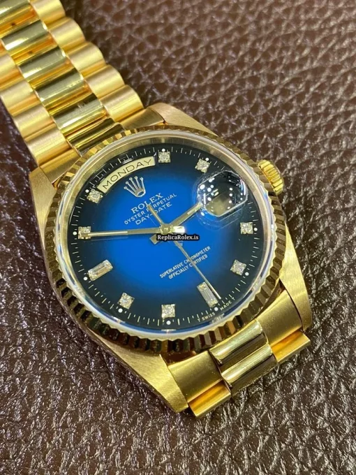 Wonderful Replica Rolex Day-date 36 18238 Caliber 3155 Automatic Movement 36mm Yellow Gold Case Mens/unisex Watch
