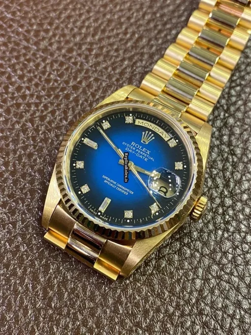 Wonderful Replica Rolex Day-date 36 18238 Caliber 3155 Automatic Movement 36mm Yellow Gold Case Mens/unisex Watch - Image 2