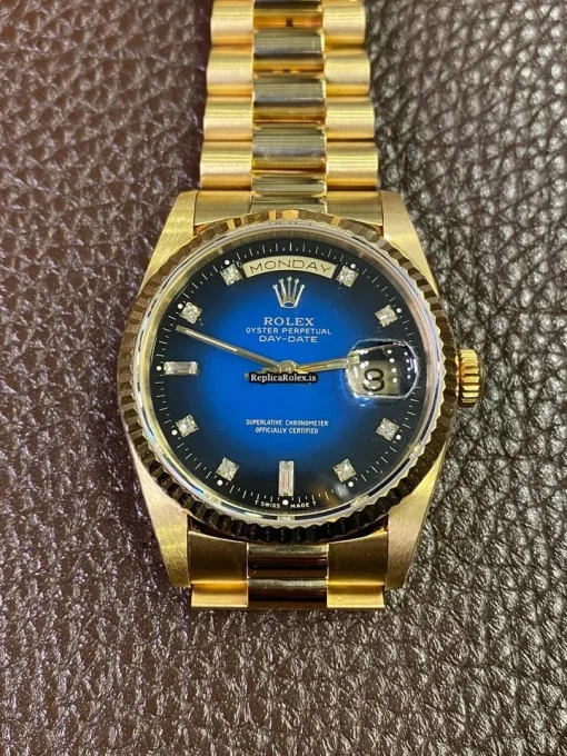 Wonderful Replica Rolex Day-date 36 18238 Caliber 3155 Automatic Movement 36mm Yellow Gold Case Mens/unisex Watch - Image 3