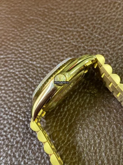 Wonderful Replica Rolex Day-date 36 18238 Caliber 3155 Automatic Movement 36mm Yellow Gold Case Mens/unisex Watch - Image 4
