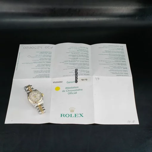 Best Replica Rolex Lady-datejust 79173 Caliber 2235 Automatic Movement 26mm Gold/steel Case Womens Watch - Image 11