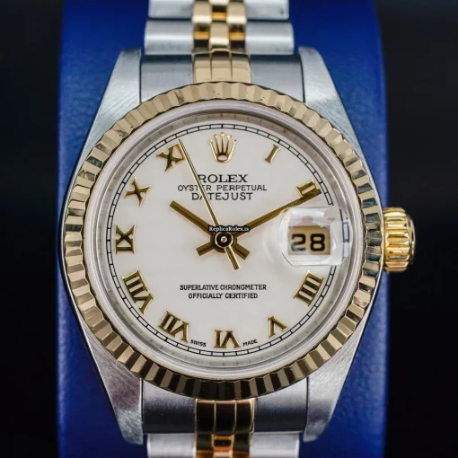 Best Replica Rolex Lady-datejust 79173 Caliber 2235 Automatic Movement 26mm Gold/steel Case Womens Watch - Image 12