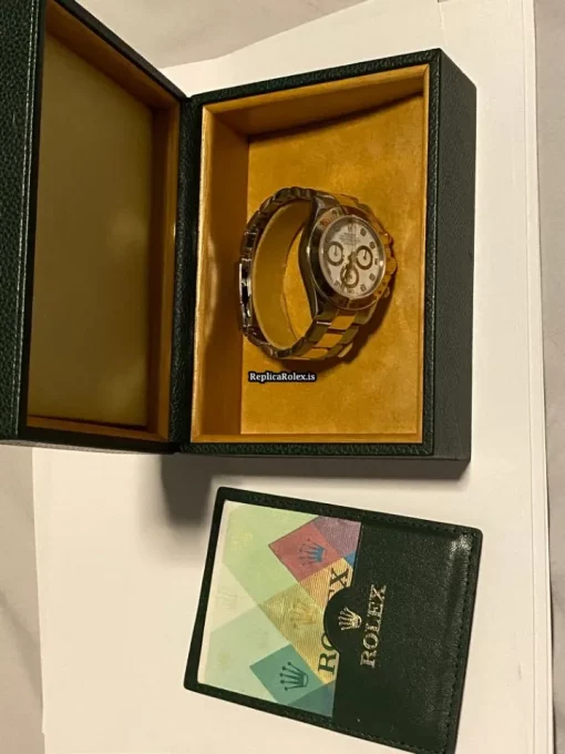 Stylish Replica Rolex Daytona 116523 Caliber 4130 Automatic Movement 40mm Gold/steel Case Mens/unisex Watch - Image 3