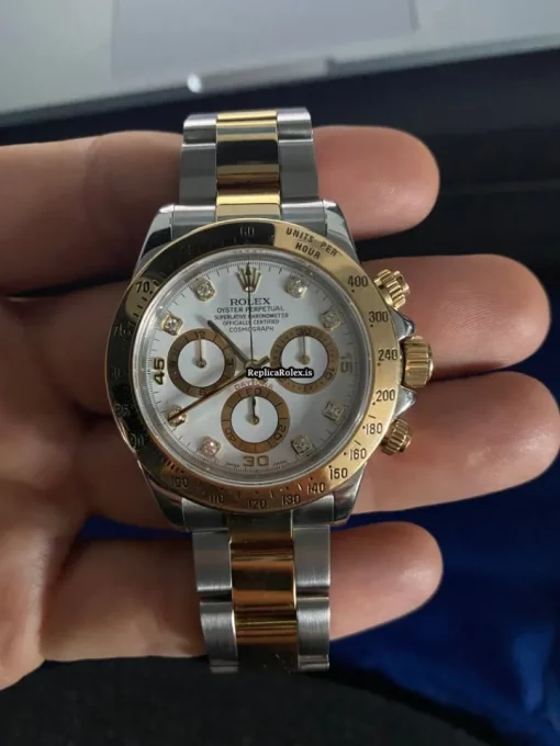 Stylish Replica Rolex Daytona 116523 Caliber 4130 Automatic Movement 40mm Gold/steel Case Mens/unisex Watch - Image 6