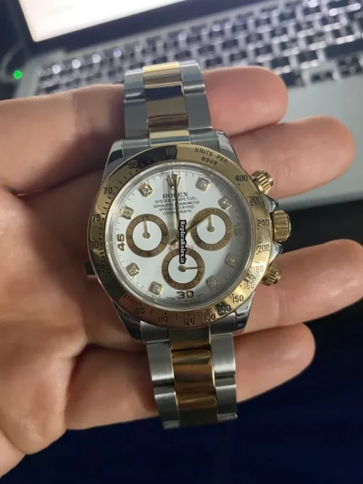 Stylish Replica Rolex Daytona 116523 Caliber 4130 Automatic Movement 40mm Gold/steel Case Mens/unisex Watch - Image 7
