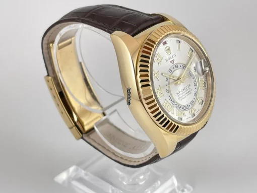 Appealing Fakes Rolex Sky-dweller 326138 Caliber 9001 Automatic Movement 42mm Yellow Gold Case Mens/unisex Watch - Image 2