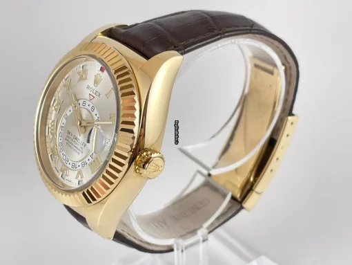 Appealing Fakes Rolex Sky-dweller 326138 Caliber 9001 Automatic Movement 42mm Yellow Gold Case Mens/unisex Watch - Image 3