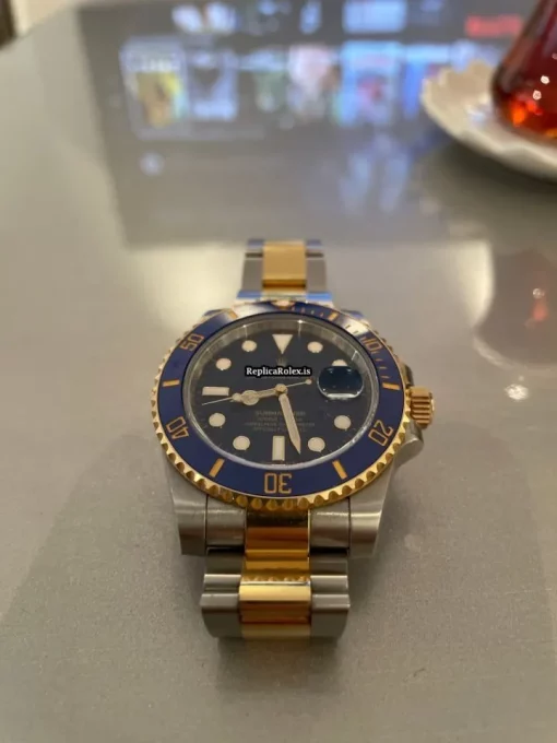 Reliable Replica Rolex Submariner Date 16613 Caliber 3135 Automatic Movement 40mm Gold/steel Case Mens/unisex Watch - Image 2