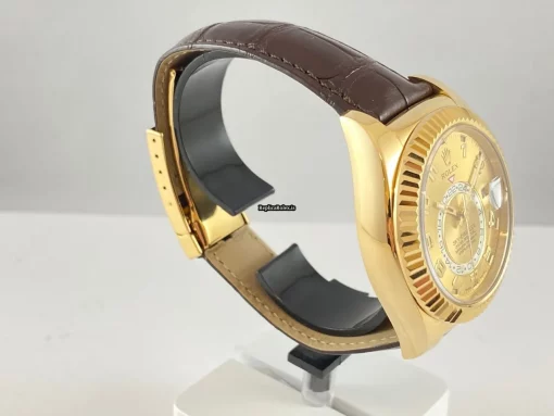 Aaa Replica Rolex Sky-dweller 326138 Caliber 9001 Automatic Movement 42mm Yellow Gold Case Mens/unisex Watch - Image 2