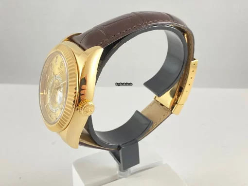 Aaa Replica Rolex Sky-dweller 326138 Caliber 9001 Automatic Movement 42mm Yellow Gold Case Mens/unisex Watch - Image 3