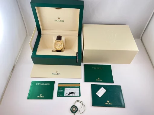 Lovely Replica Rolex Sky-dweller 326138 Caliber 9001 Automatic Movement 42mm Yellow Gold Case Mens/unisex Watch - Image 6