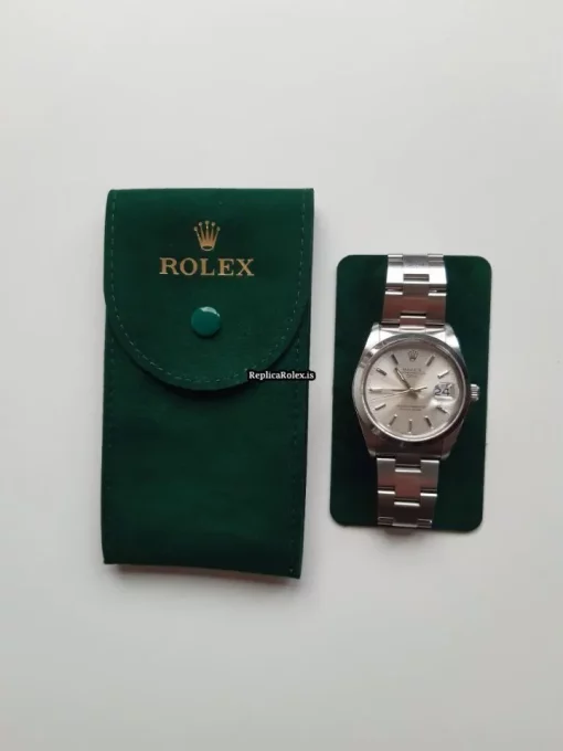 Perfect Fake Rolex Oyster Perpetual Date 15000 Caliber 3035 Automatic Movement 34mm Steel Case Mens/unisex Watch - Image 4