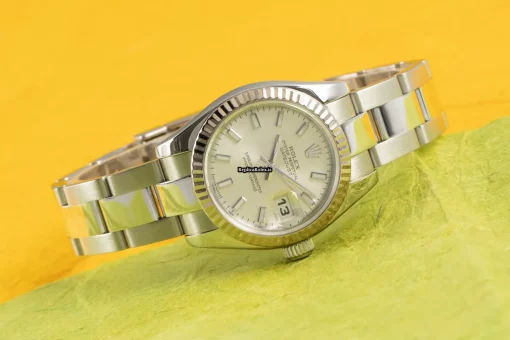 Recommend Replica Rolex Lady-datejust 179174 Caliber 2235 Automatic Movement 26mm Gold/steel Case Womens Watch - Image 3
